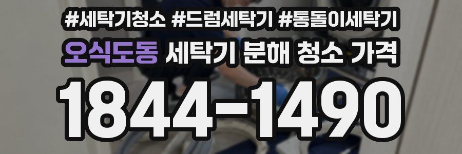 오식도동 세탁기 분해 청소 가격