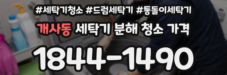 개사동 세탁기 분해 청소 가격