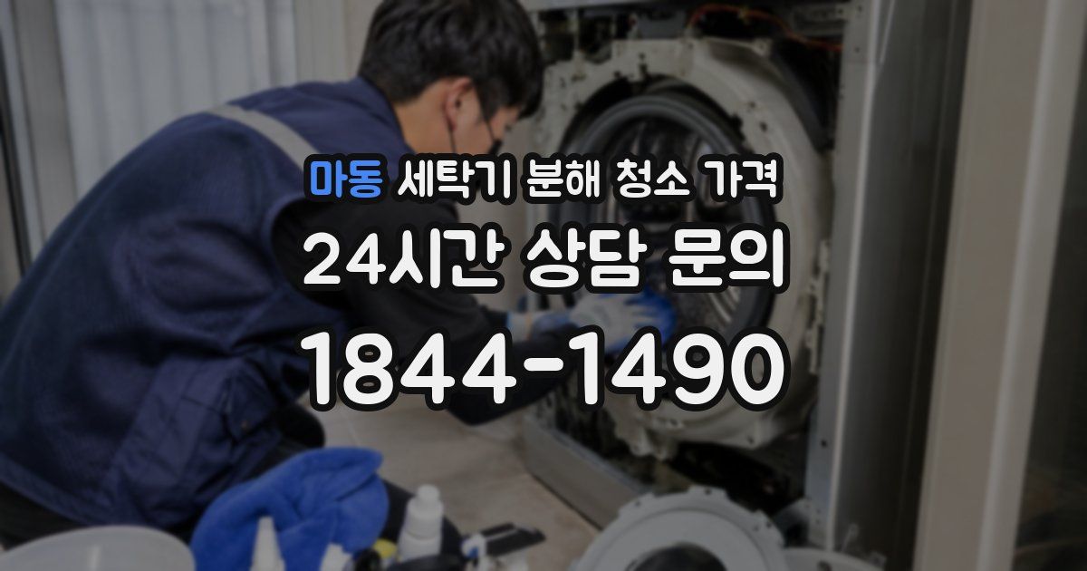 마동 세탁기 분해 청소 가격