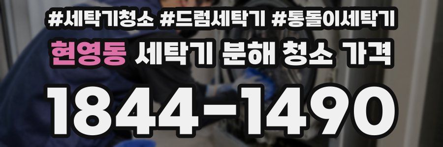 현영동 세탁기 분해 청소 가격