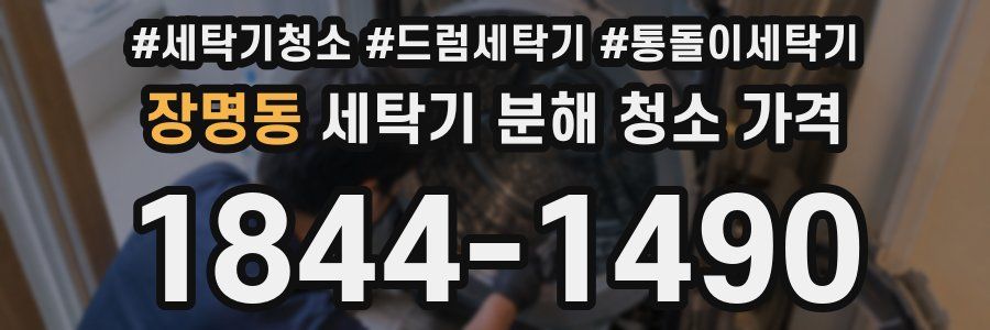 장명동 세탁기 분해 청소 가격