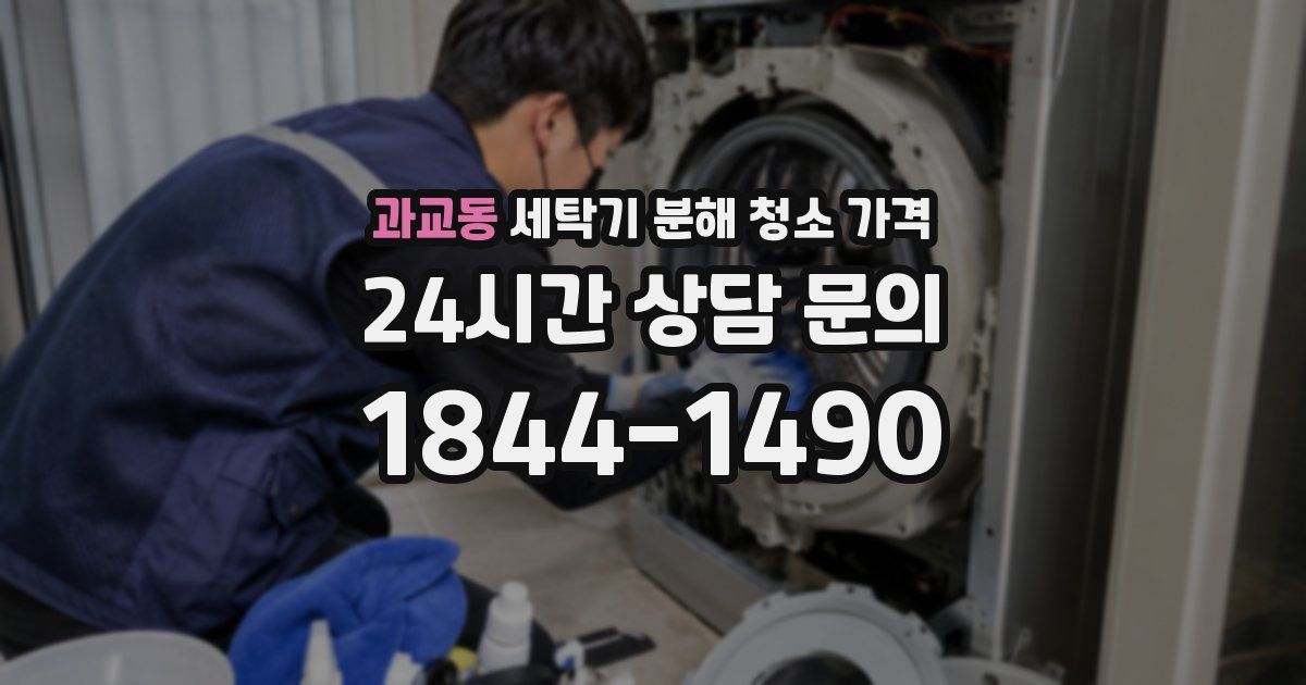 과교동 세탁기 분해 청소 가격