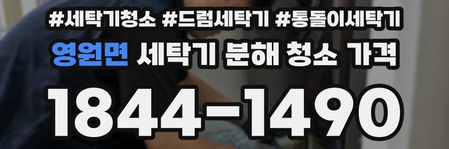 영원면 세탁기 분해 청소 가격