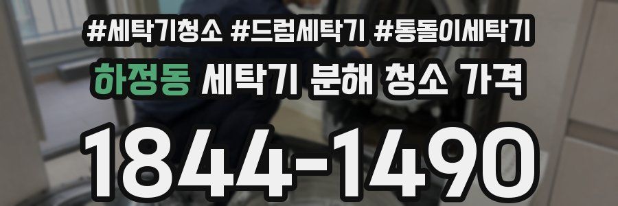 하정동 세탁기 분해 청소 가격