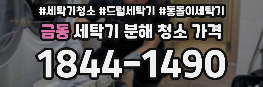 금동 세탁기 분해 청소 가격