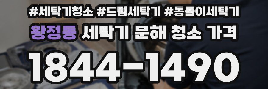 왕정동 세탁기 분해 청소 가격