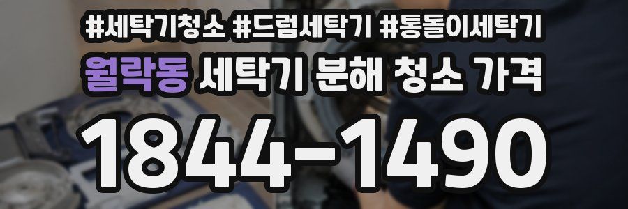 월락동 세탁기 분해 청소 가격