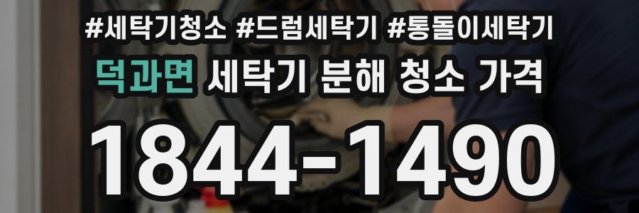 덕과면 세탁기 분해 청소 가격