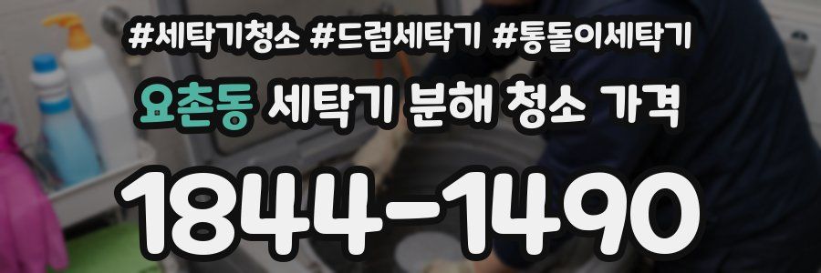 요촌동 세탁기 분해 청소 가격