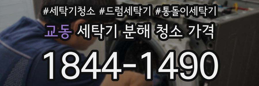 교동 세탁기 분해 청소 가격