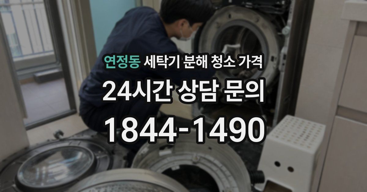 연정동 세탁기 분해 청소 가격