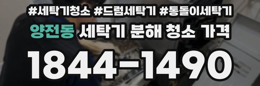 양전동 세탁기 분해 청소 가격