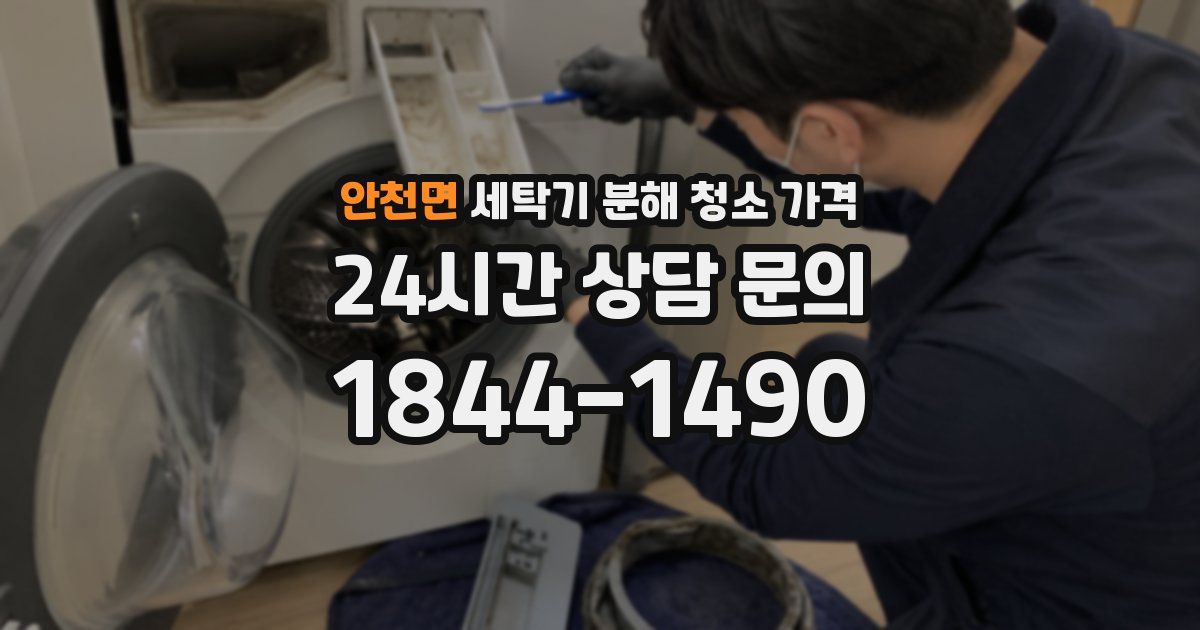 안천면 세탁기 분해 청소 가격
