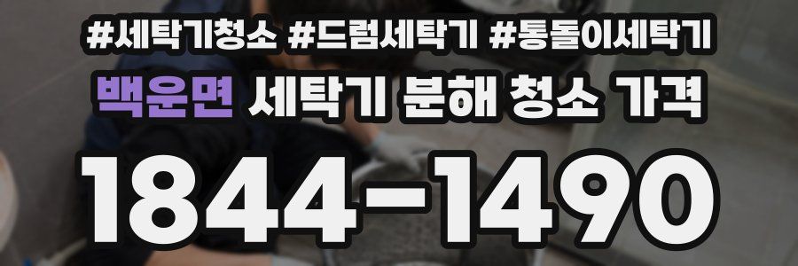 백운면 세탁기 분해 청소 가격