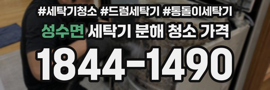성수면 세탁기 분해 청소 가격