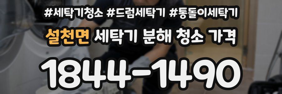 설천면 세탁기 분해 청소 가격