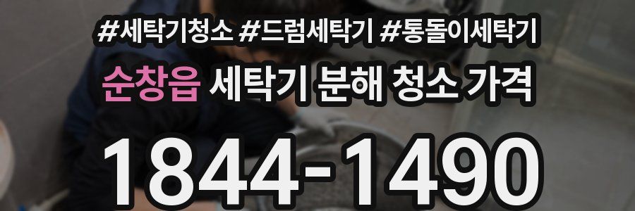 순창읍 세탁기 분해 청소 가격