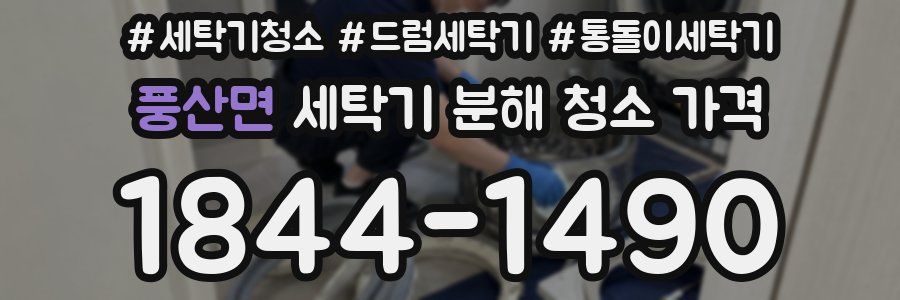 풍산면 세탁기 분해 청소 가격