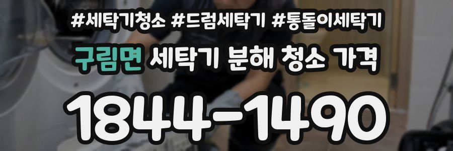구림면 세탁기 분해 청소 가격
