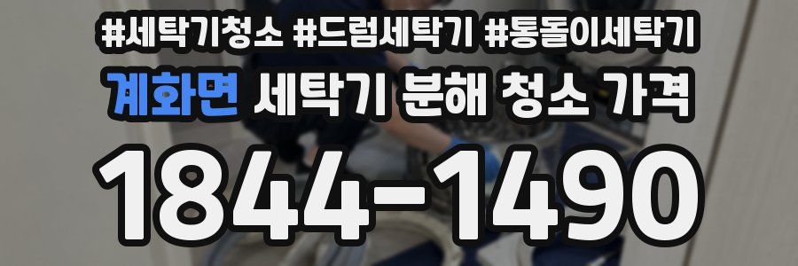 계화면 세탁기 분해 청소 가격