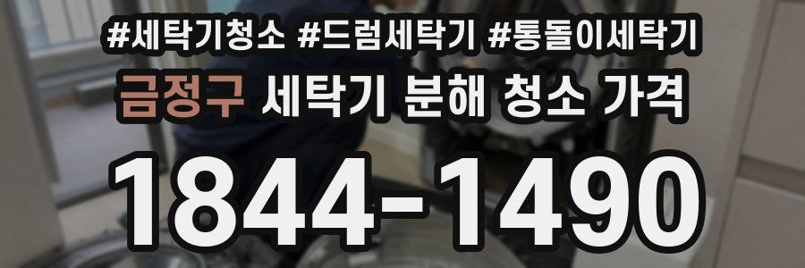 금정구 세탁기 분해 청소 가격