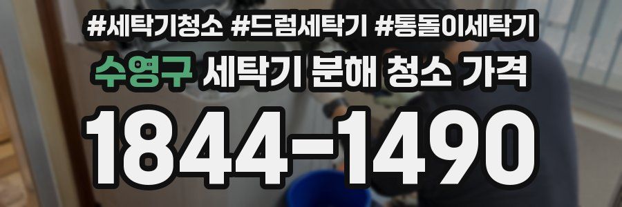 수영구 세탁기 분해 청소 가격