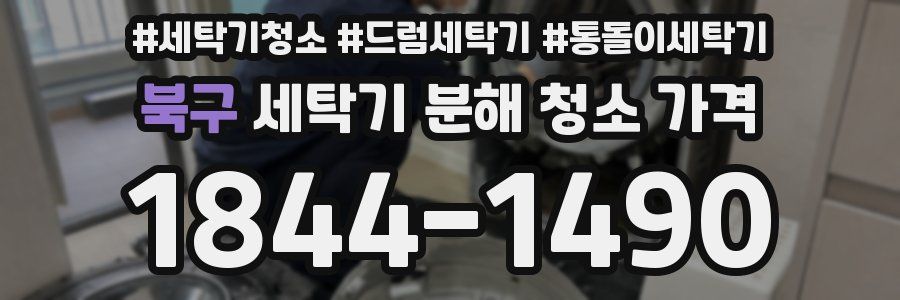 북구 세탁기 분해 청소 가격