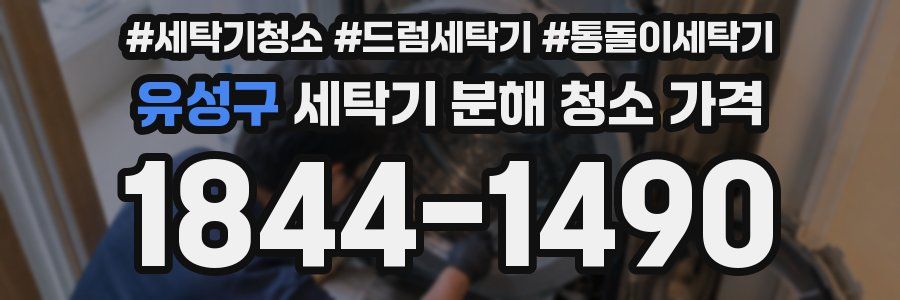 유성구 세탁기 분해 청소 가격