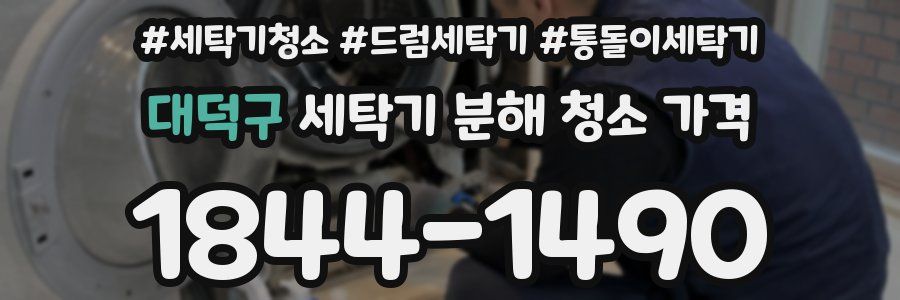 대덕구 세탁기 분해 청소 가격