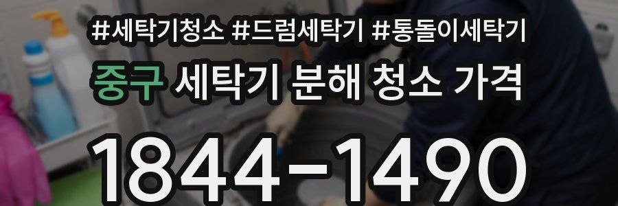 중구 세탁기 분해 청소 가격