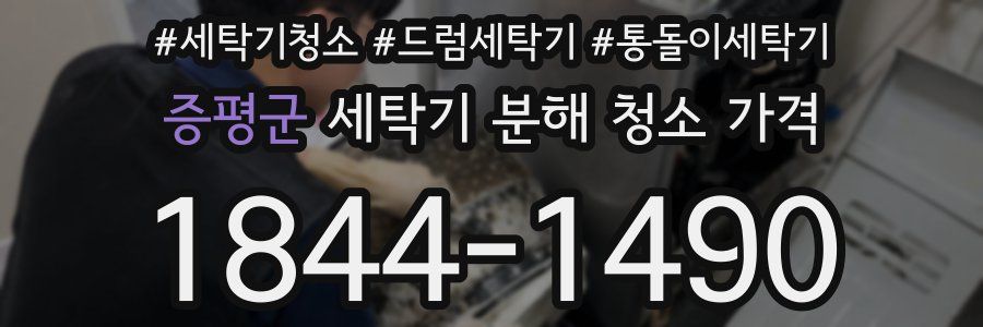 증평군 세탁기 분해 청소 가격