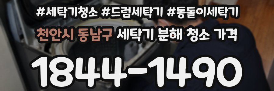 천안시 동남구 세탁기 분해 청소 가격