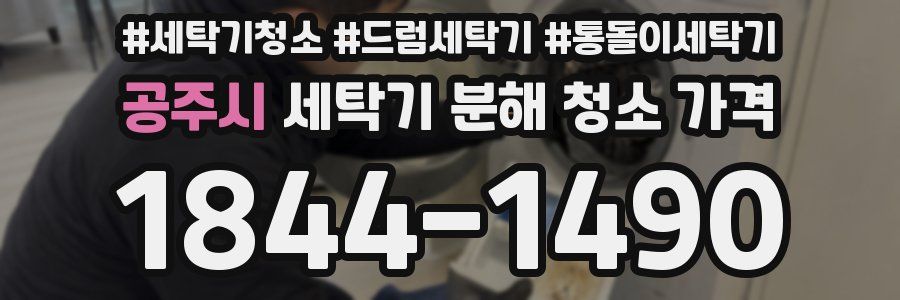 공주시 세탁기 분해 청소 가격
