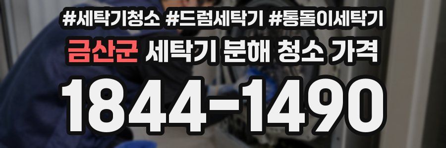금산군 세탁기 분해 청소 가격