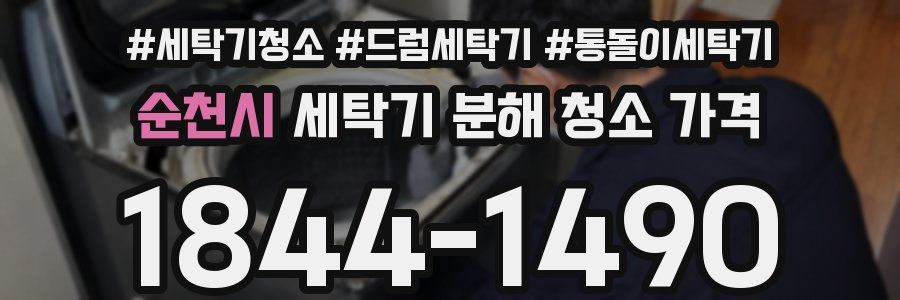 순천시 세탁기 분해 청소 가격