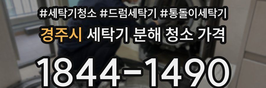 경주시 세탁기 분해 청소 가격