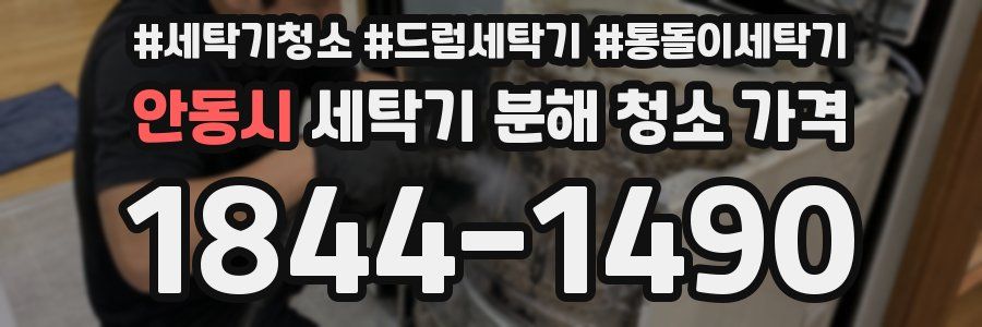 안동시 세탁기 분해 청소 가격
