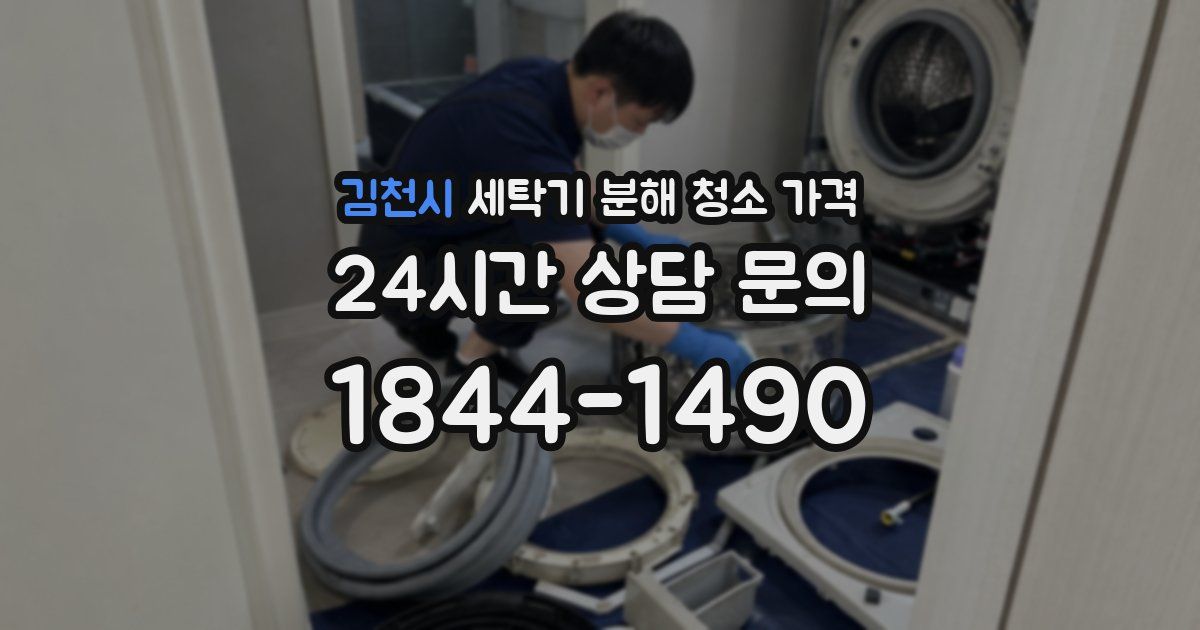 김천시 세탁기 분해 청소 가격