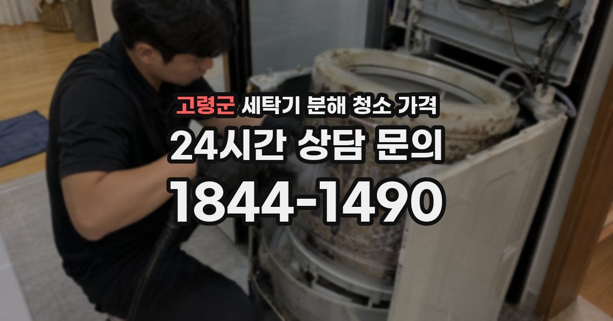고령군 세탁기 분해 청소 가격