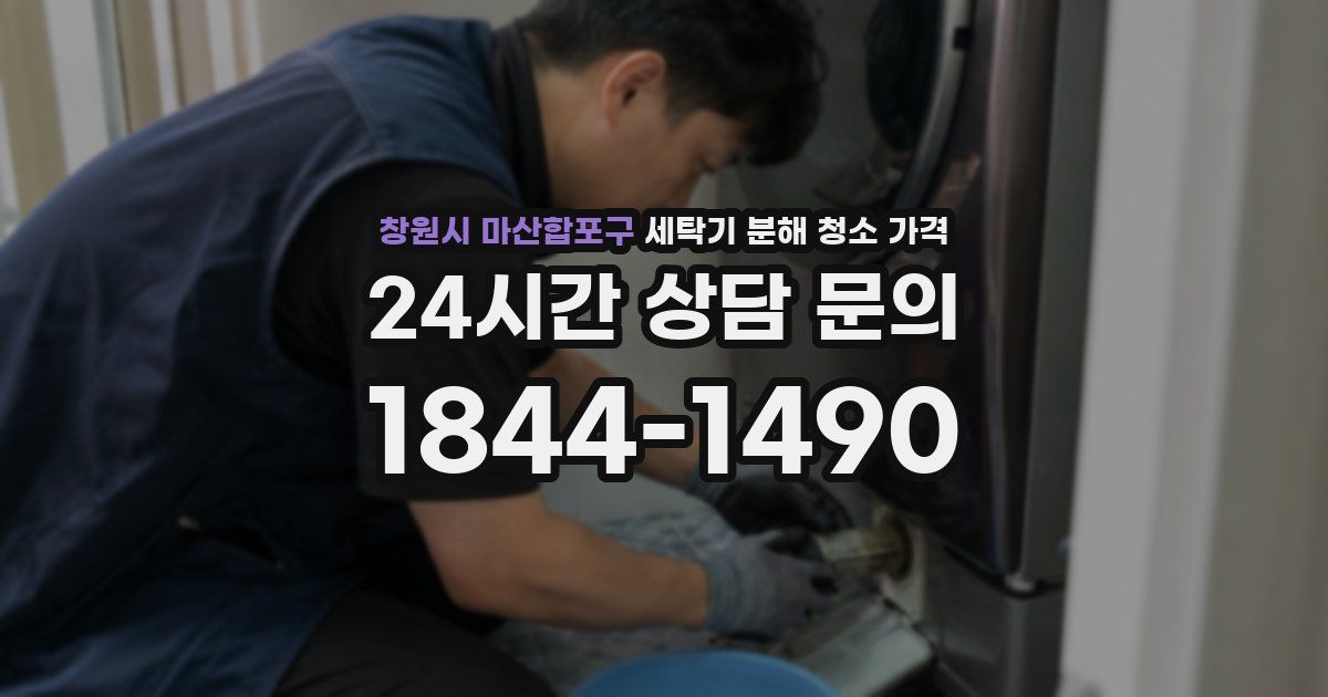 창원시 마산합포구 세탁기 분해 청소 가격