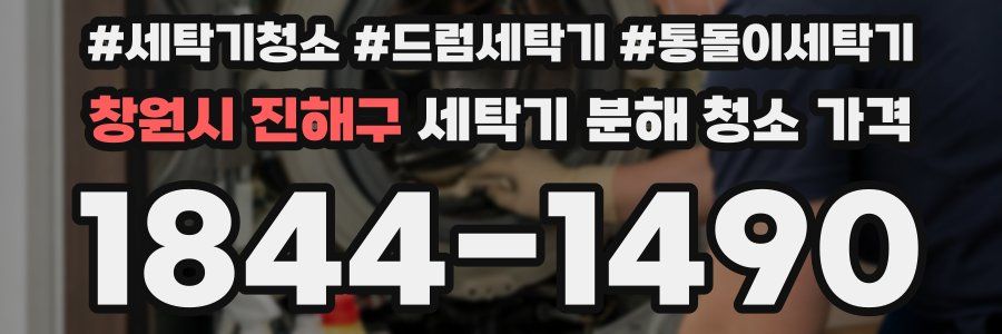 창원시 진해구 세탁기 분해 청소 가격