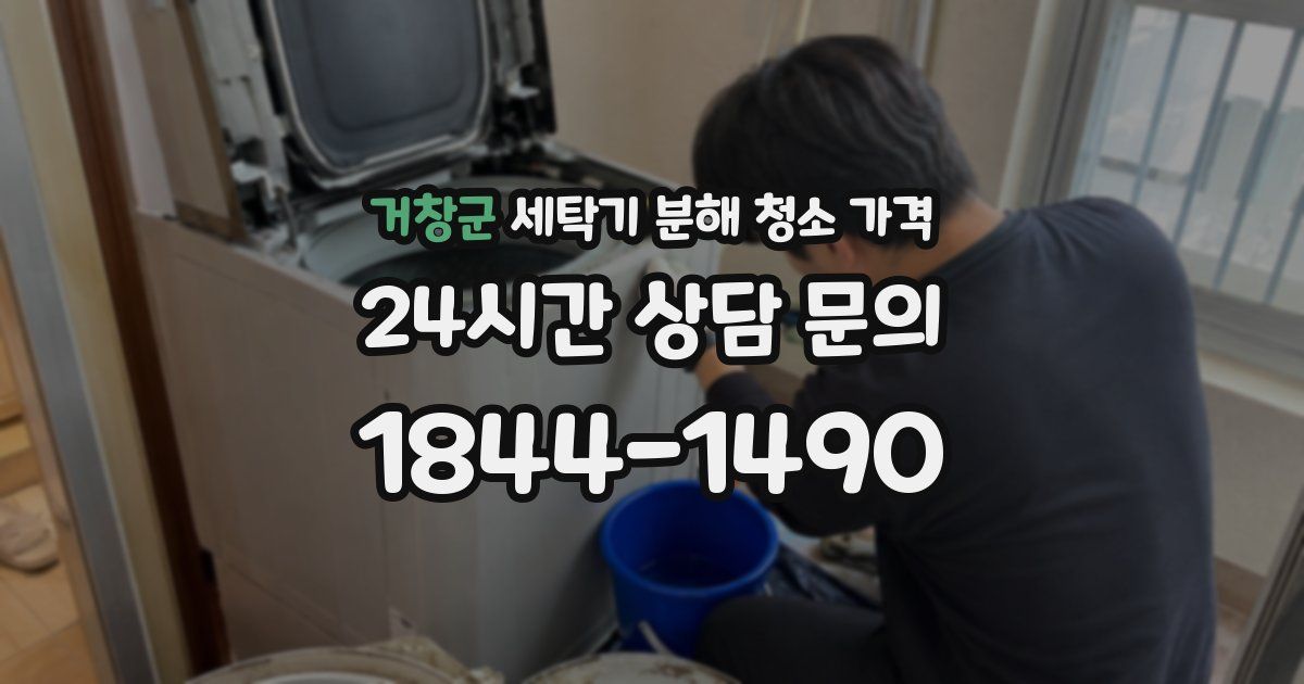 거창군 세탁기 분해 청소 가격