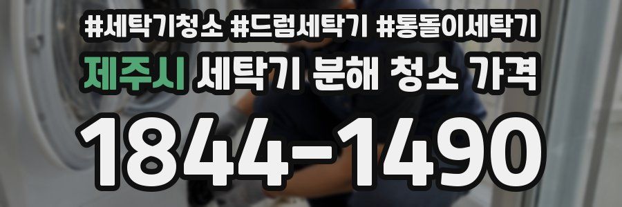 제주시 세탁기 분해 청소 가격