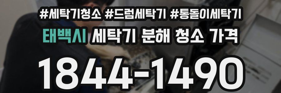 태백시 세탁기 분해 청소 가격