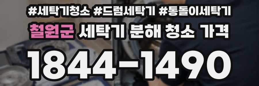철원군 세탁기 분해 청소 가격