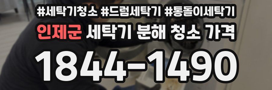 인제군 세탁기 분해 청소 가격