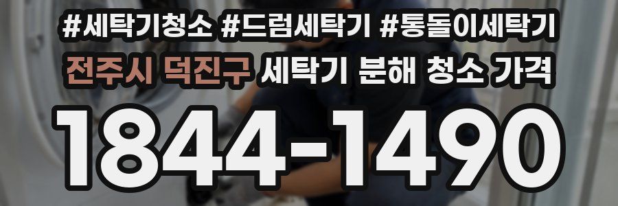 전주시 덕진구 세탁기 분해 청소 가격