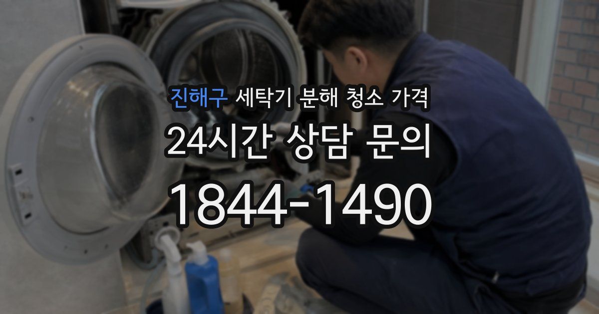 진해구 세탁기 분해 청소 가격