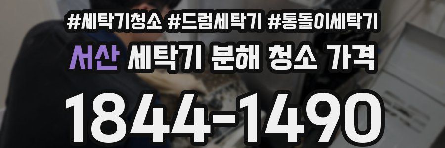 서산 세탁기 분해 청소 가격