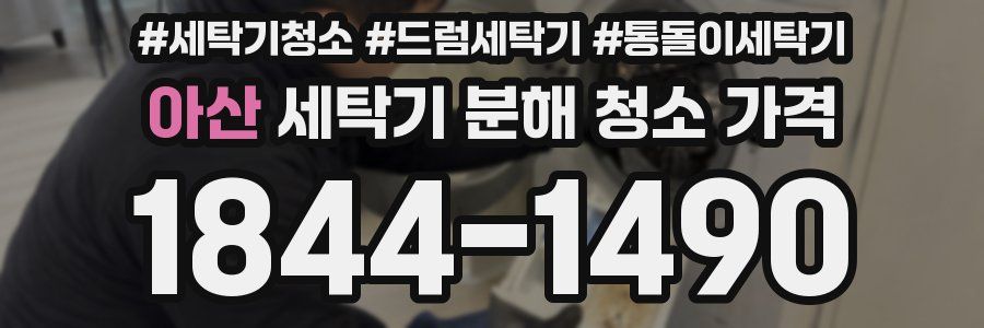 아산 세탁기 분해 청소 가격
